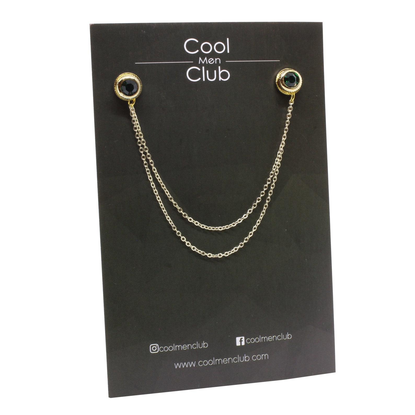 Collar Chain Brooch Shirt Chain Pin Handmade Brooch Gold Etsy