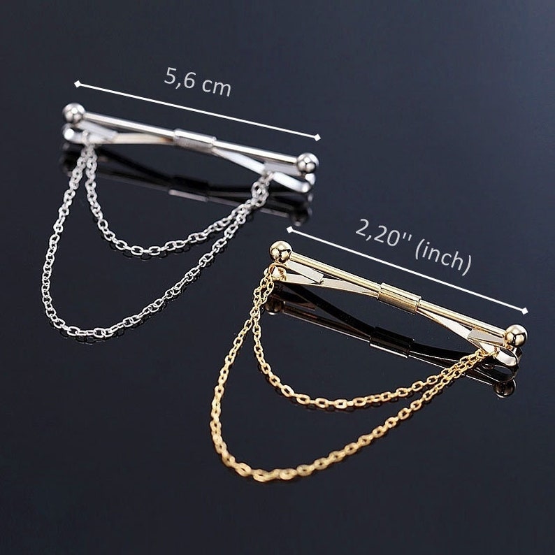 Gold Color Collar Pin Collar Bar Shirt Collar Clips Etsy