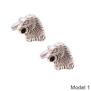 Eagle Figured 2 colors Silver Gold Color Cufflinks, Unique Design Cuff Links, Men&#39;s Groomsmen Wedding Accessory, Husband Dad Birthday Gifts