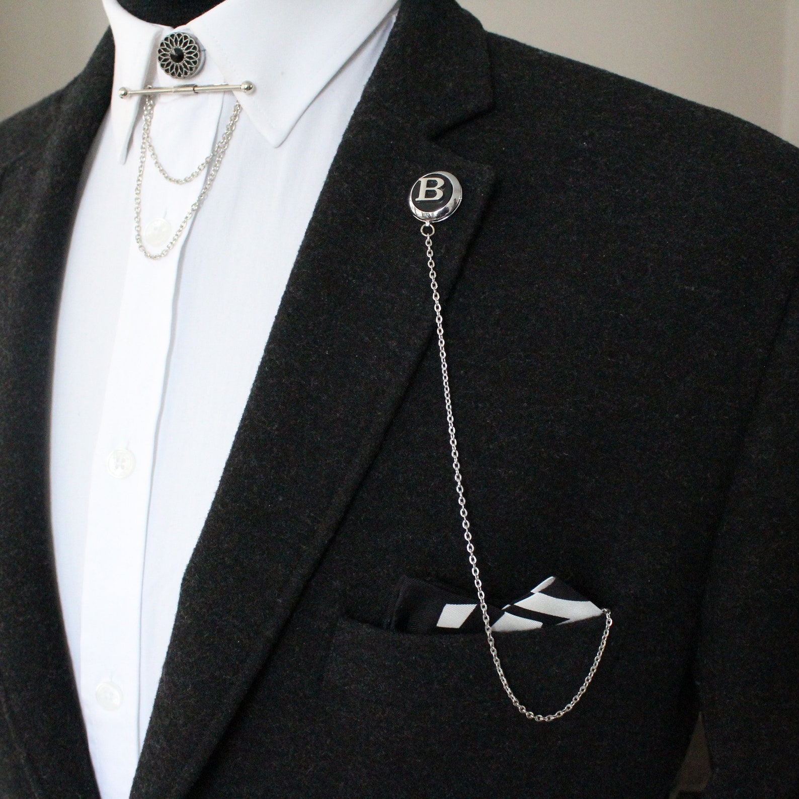 Customized Handmade Lapel Chain Unique Design Personalized Etsy