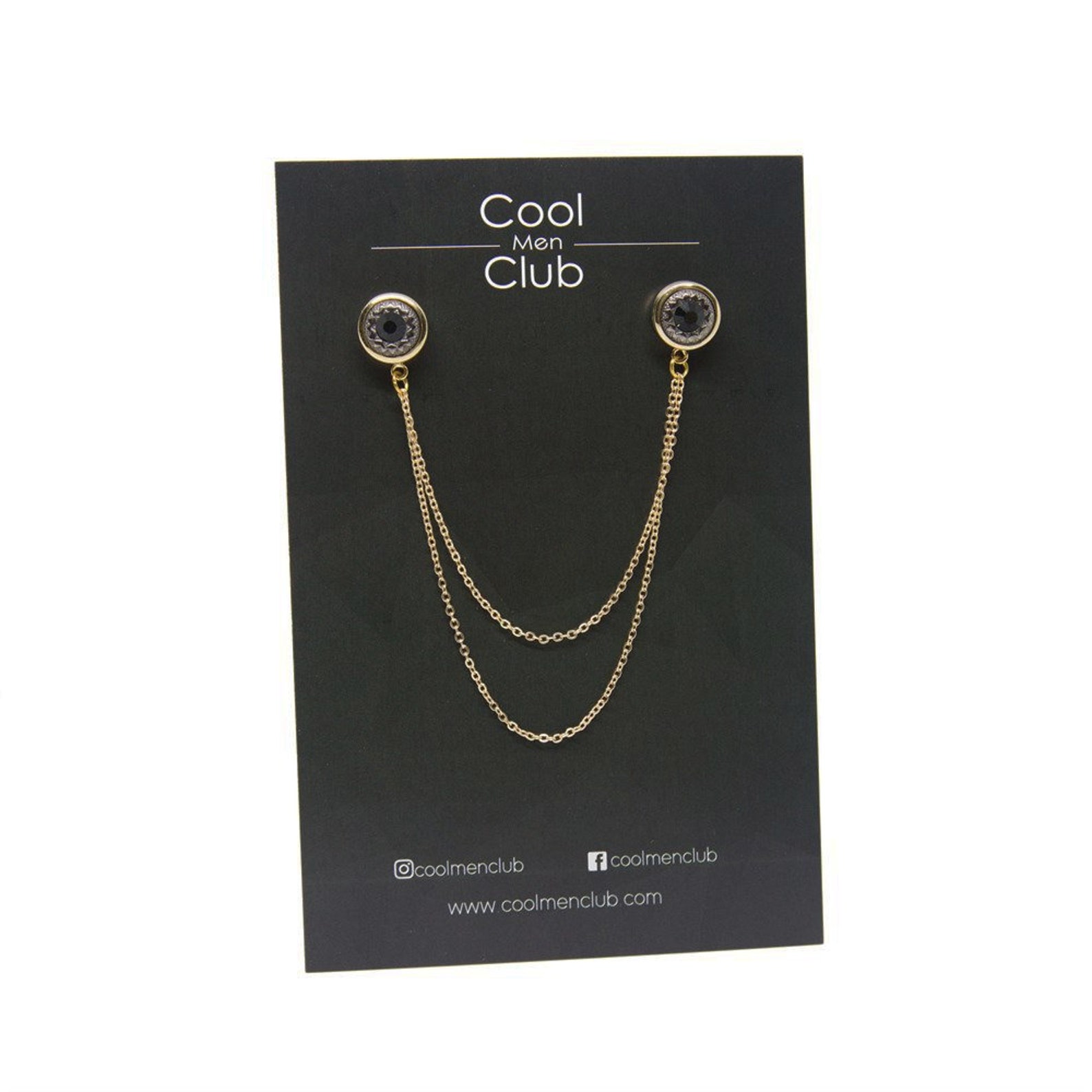 Shirt Collar Chain Brooch Set Jacket Lapel Pin Shirt Chain Etsy Australia