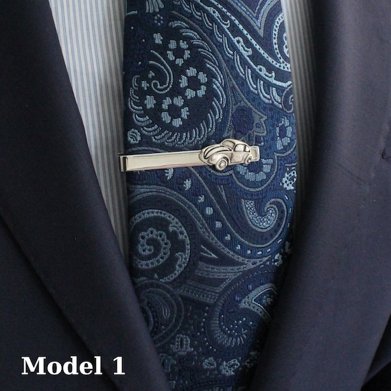 12 Fermacravatte Uomo Set | Argento Nero Oro Per Matrimoni E Ufficio - Con Confezione Regalo - Foto 9