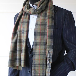 Handmade Gray Scarf, Soft Fabric Men Patterned Scarves, Winter Scarfs, Gift For Him, Gift For Her, Christmas Gift Man Dad Husband