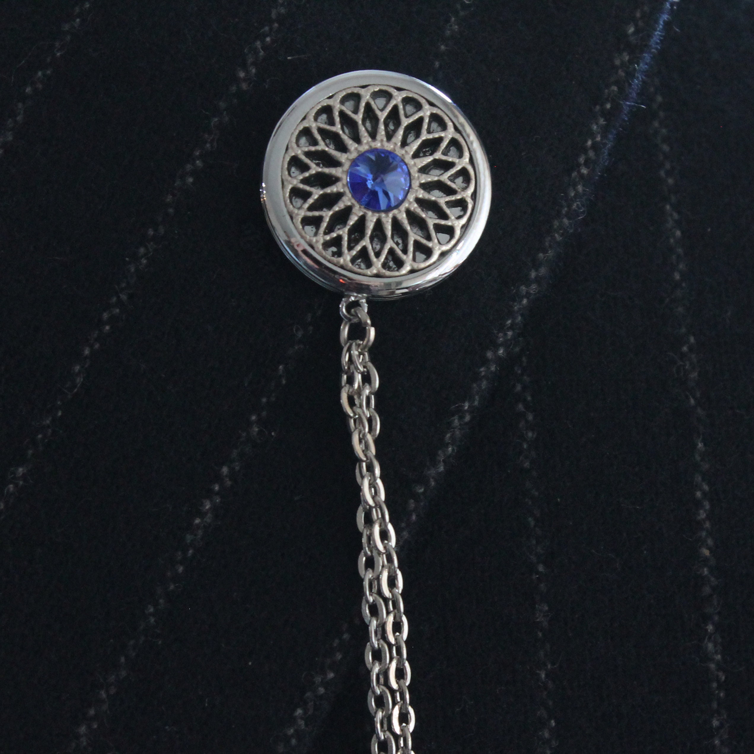 Spilla a catena per giacca in 2 colori, spilla per giacca in oro e argento, gioielli per abito in argento, spilla da bavero da uomo, spilla per accessorio da giacca - Italia