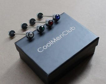 Men's Shirt Collar Bar, Shirt Collar Pin, 5 Colors Shirt Collar Bar, Wedding Accessory, Groomsmen Brooch, Gifts For Him, Suit Collar Bar