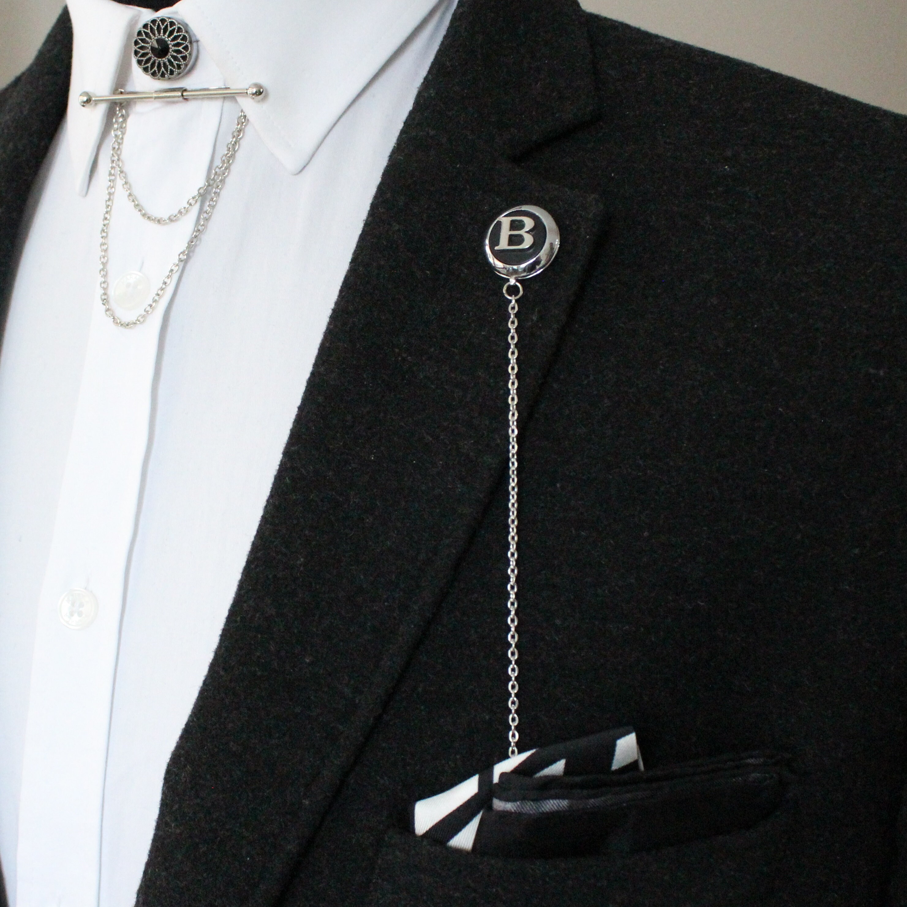 Customized Handmade Lapel Chain Pin Unique Design Etsy