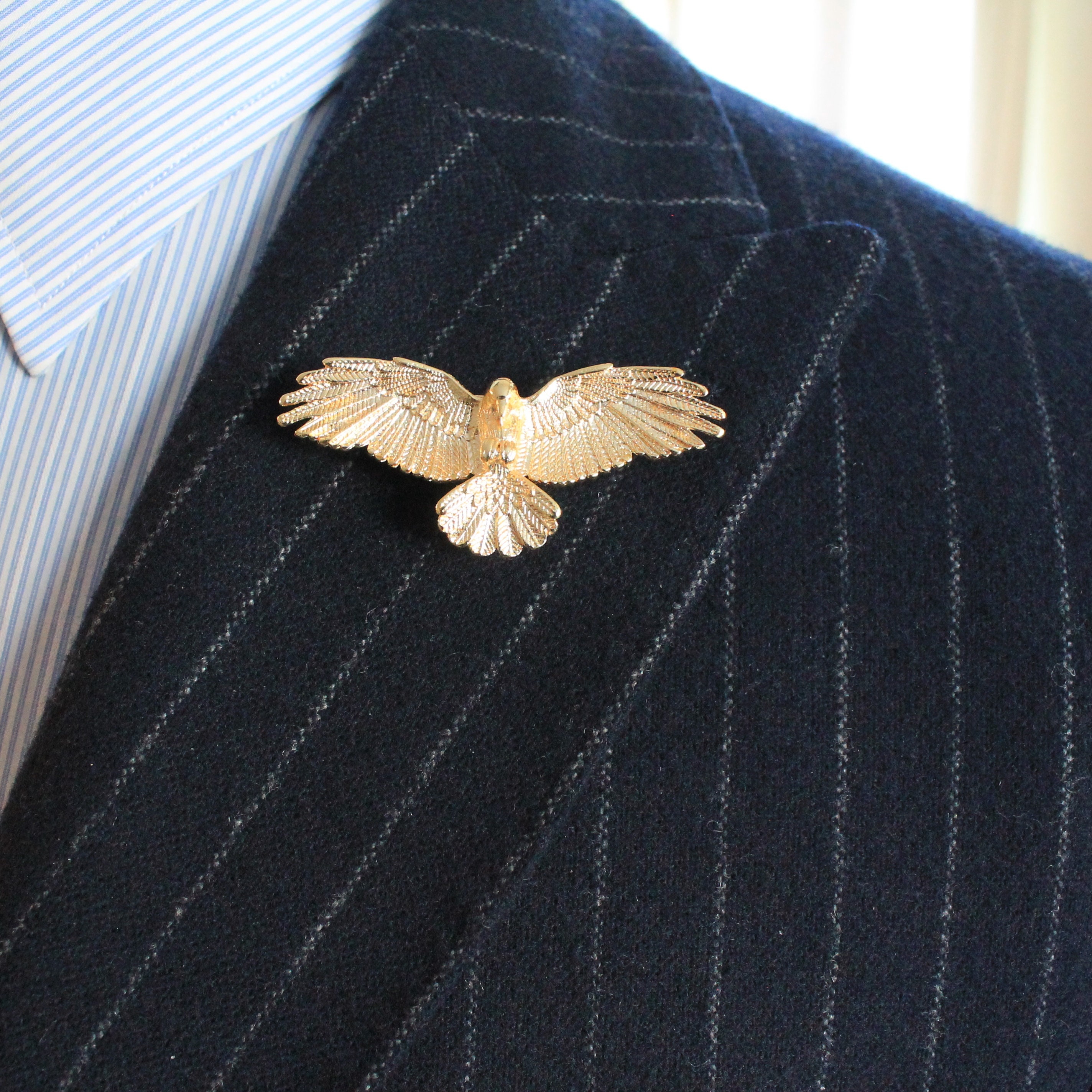 Broche aigle Napoléon III or et diamant
