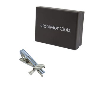 Figured Tie Clip: Bird Design, Men's Accessory, Shirt Tie Clip, Suit Tie Clip, Grooms Gift image 8
