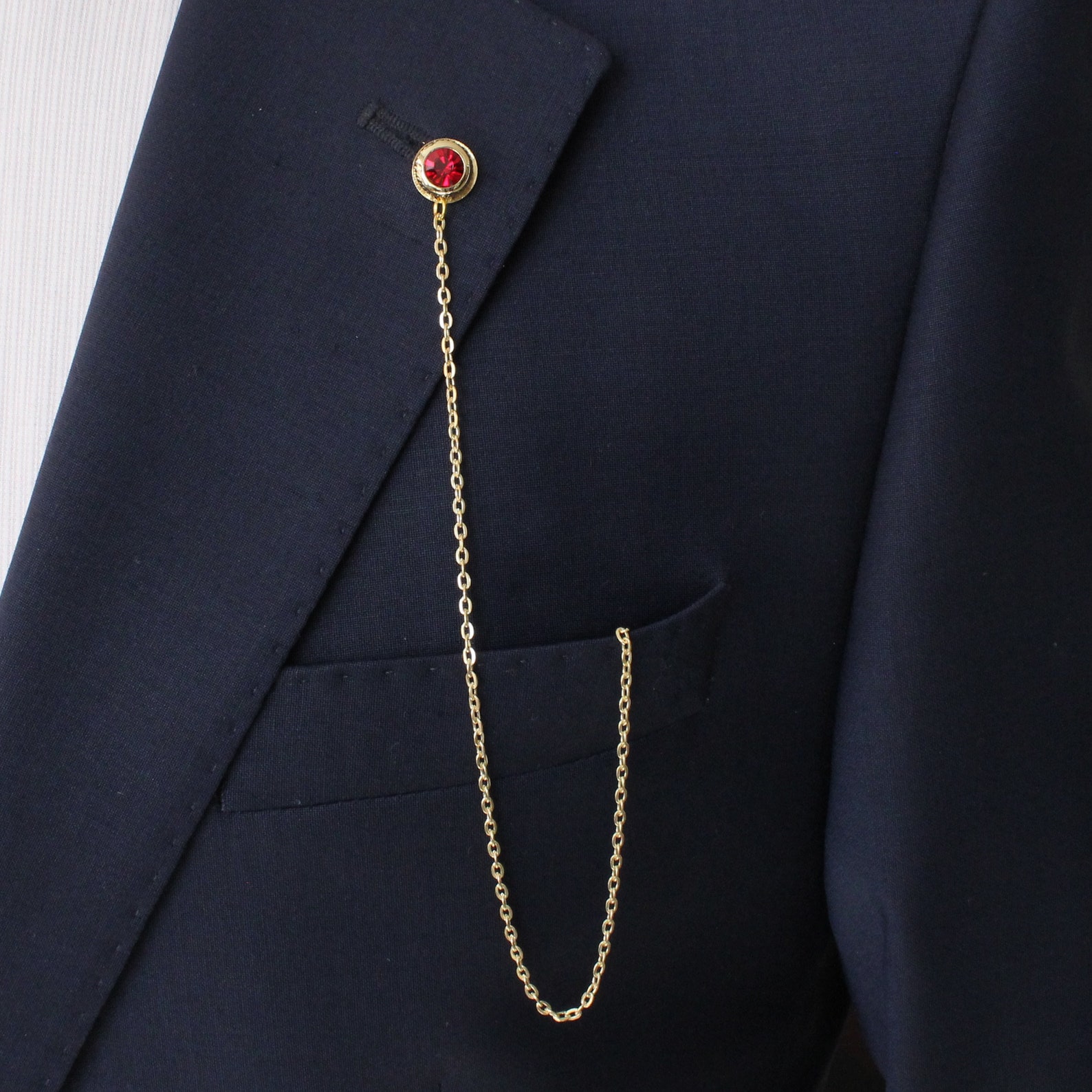 Lapel Chain Handmade Unique Design Lapel Chain Pin Gift for Etsy