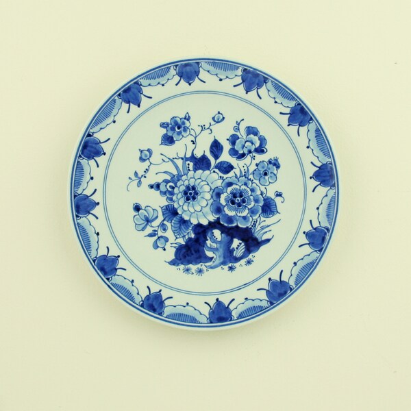 Vintage delft blue plate - de porceleyne fles - Royal Delft - made in Holland - the netherlands - Delft - 1986