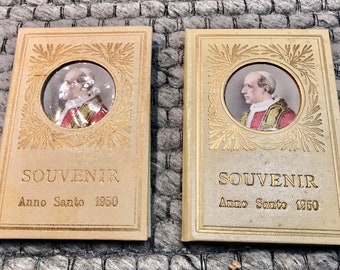 Vintage 1950 Anno Santo Vatican Souvenir Booklet, Pope Pius XII, WW2 Coins & Stamps