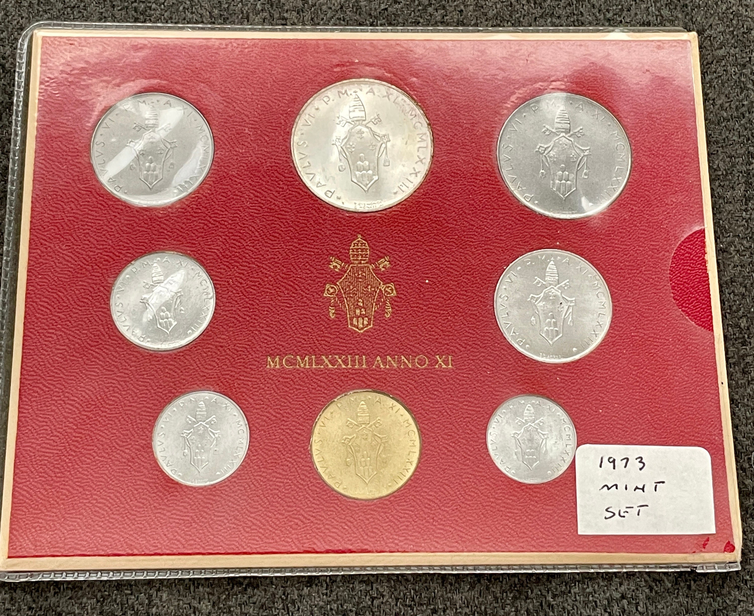 ヴィンテージ 1973 バチカン リラ コイン セット、教皇イタリア銀貨 83.5% 500L コイン、51 年前の未流通コイン、オリジナルパッケージ入り、コレクターズアイテム  - Etsy 日本