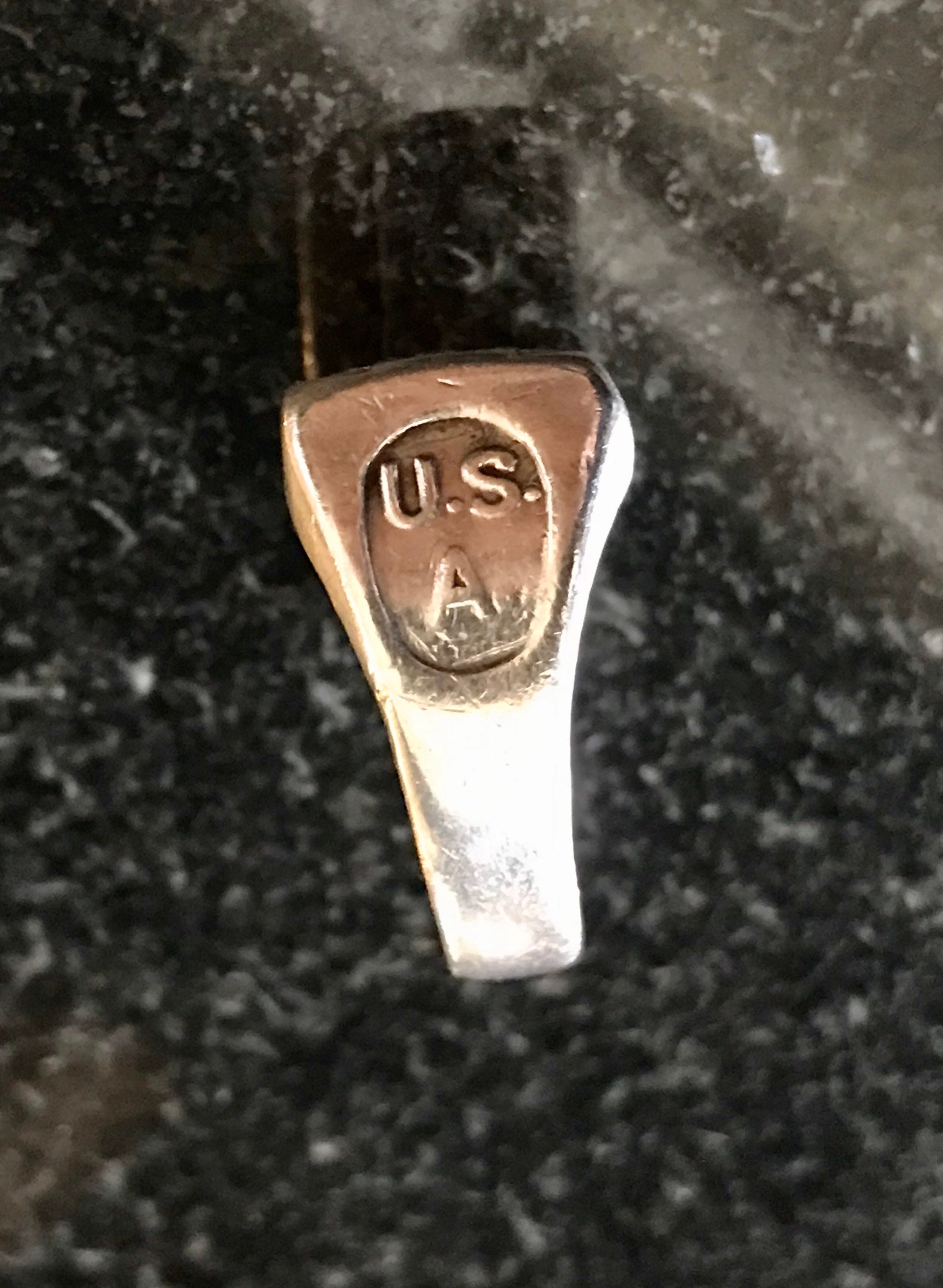 Rare Vintage WW2 Sterling Silver Infantry Combat Signet Ring