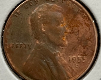 1954-D リンカーン・ウィート・セント：デンバー造幣局発行の米国