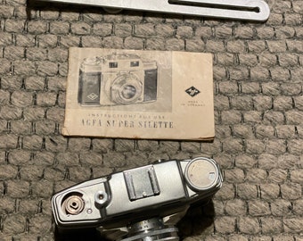 Vintage 1955 Agfa Super Silette 35mm Camera, Made in Germany Agfa