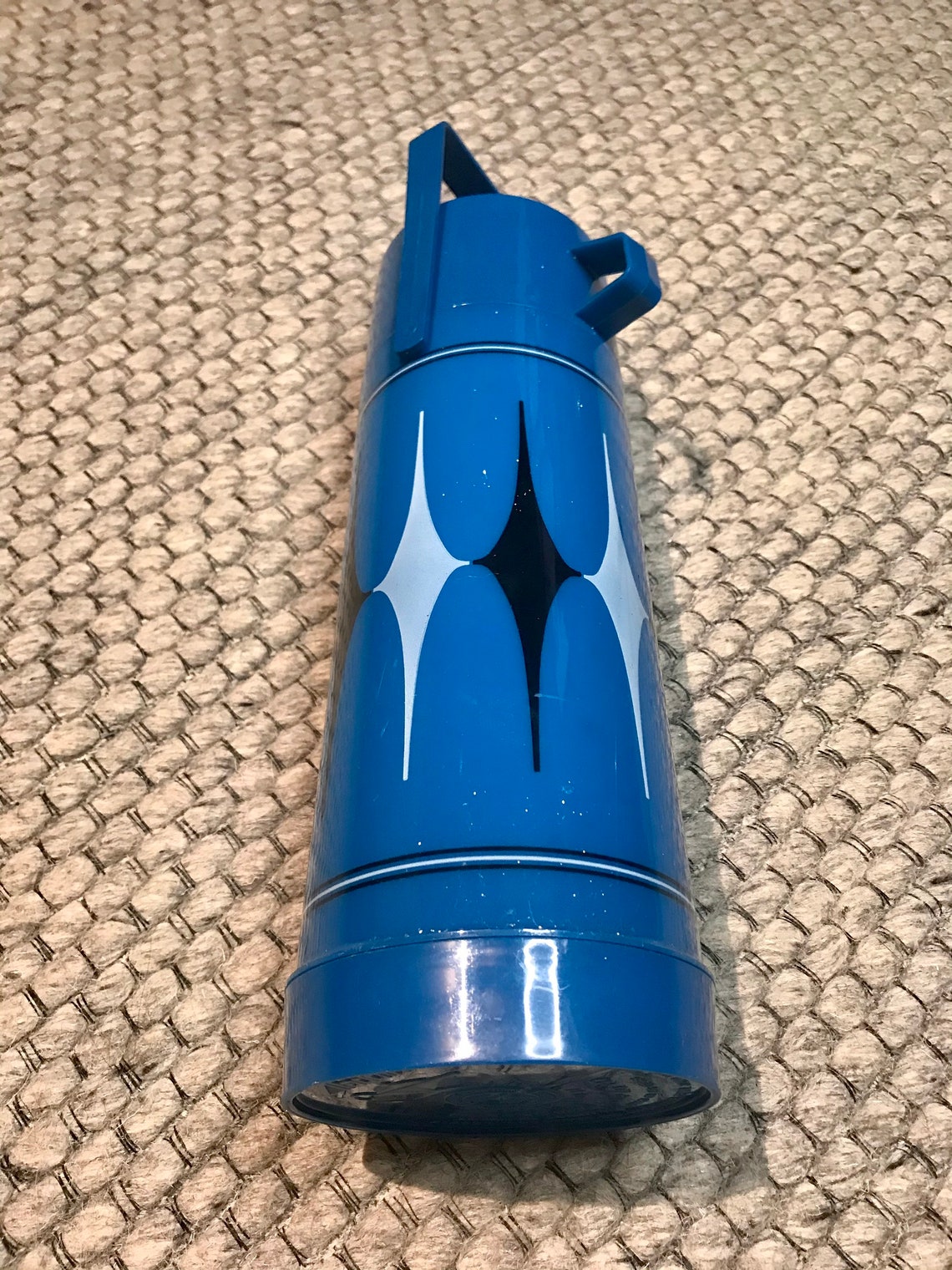 Vintage 1960s Blue Aladdin Thermos With Top and Cup Complete Etsy