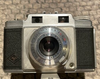 Vintage 1955 Agfa Super Silette 35mm Camera, Made in Germany Agfa  Camera-Werk Muenchen, Owners Manual Warranty Card