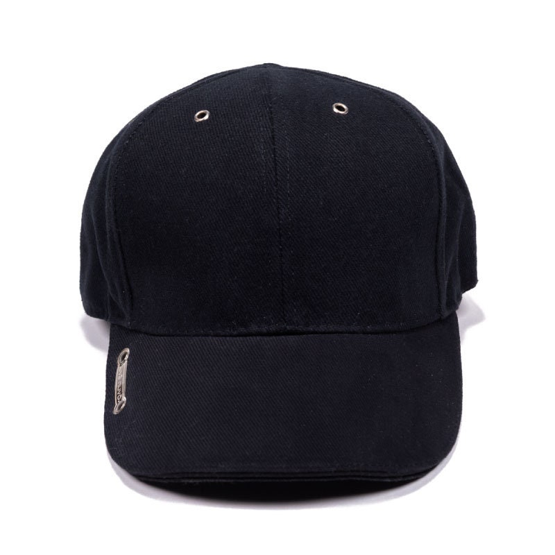Simple Black Adjustable Cap Baseball 