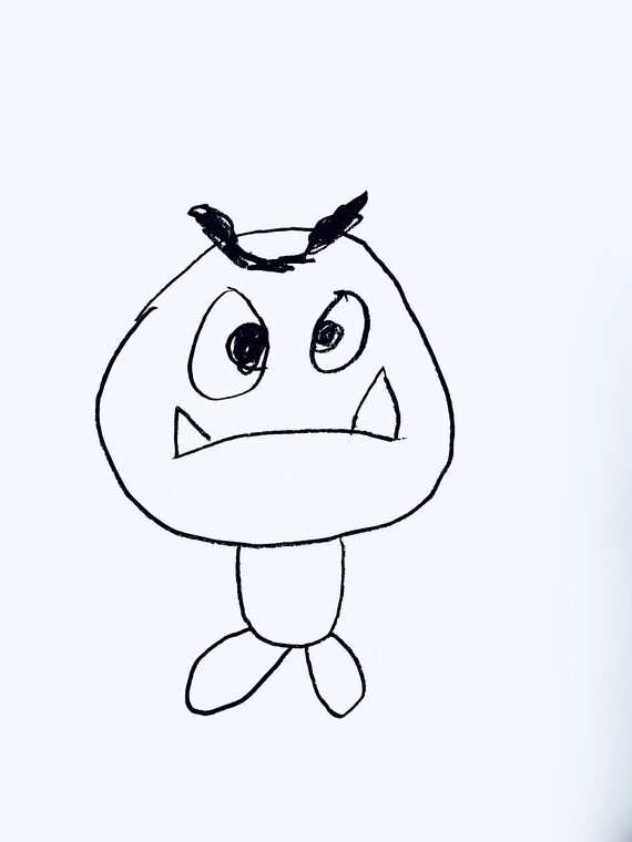 Goomba Coloring Page | Etsy