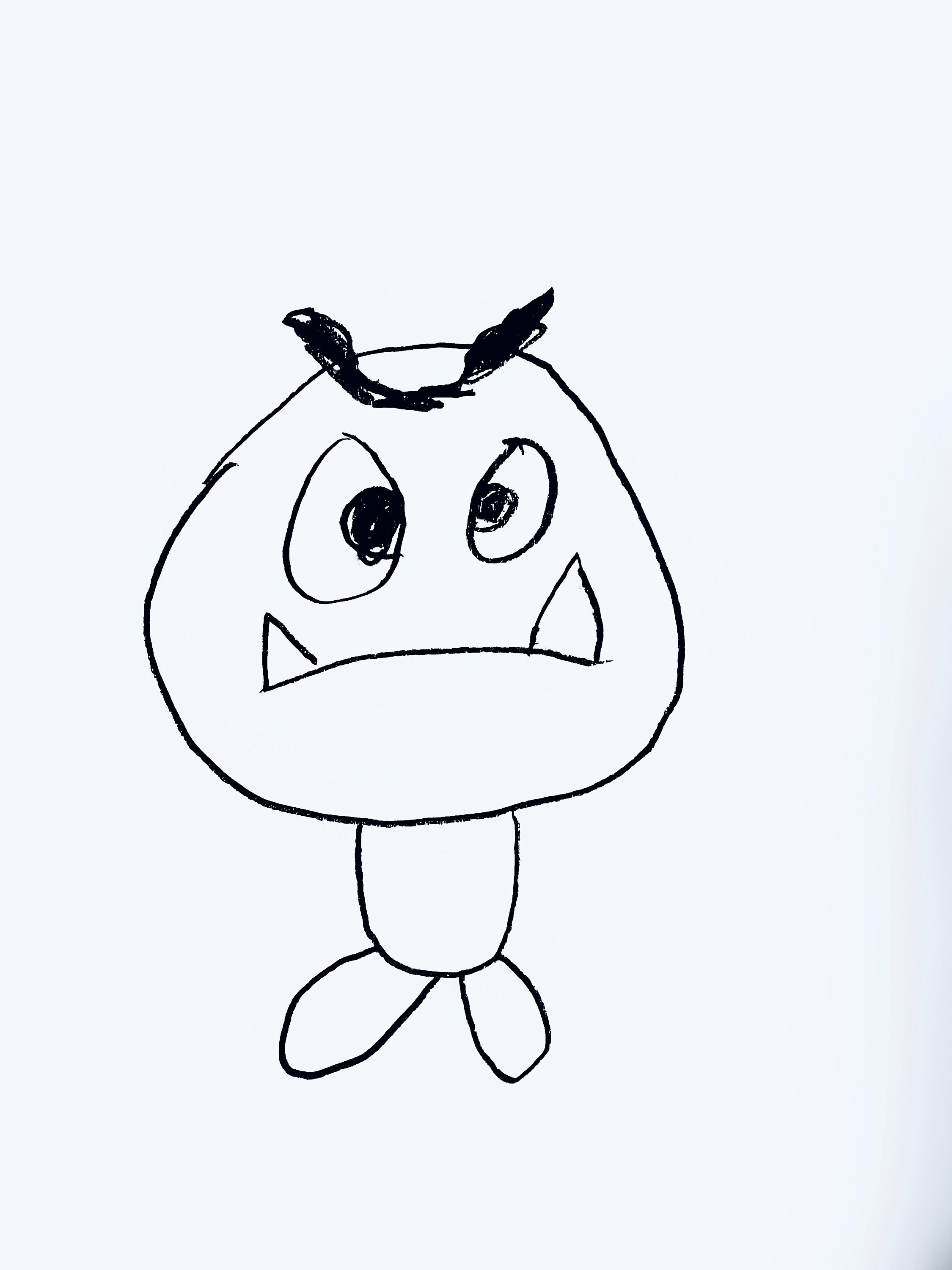 Goomba Coloring Page Etsy