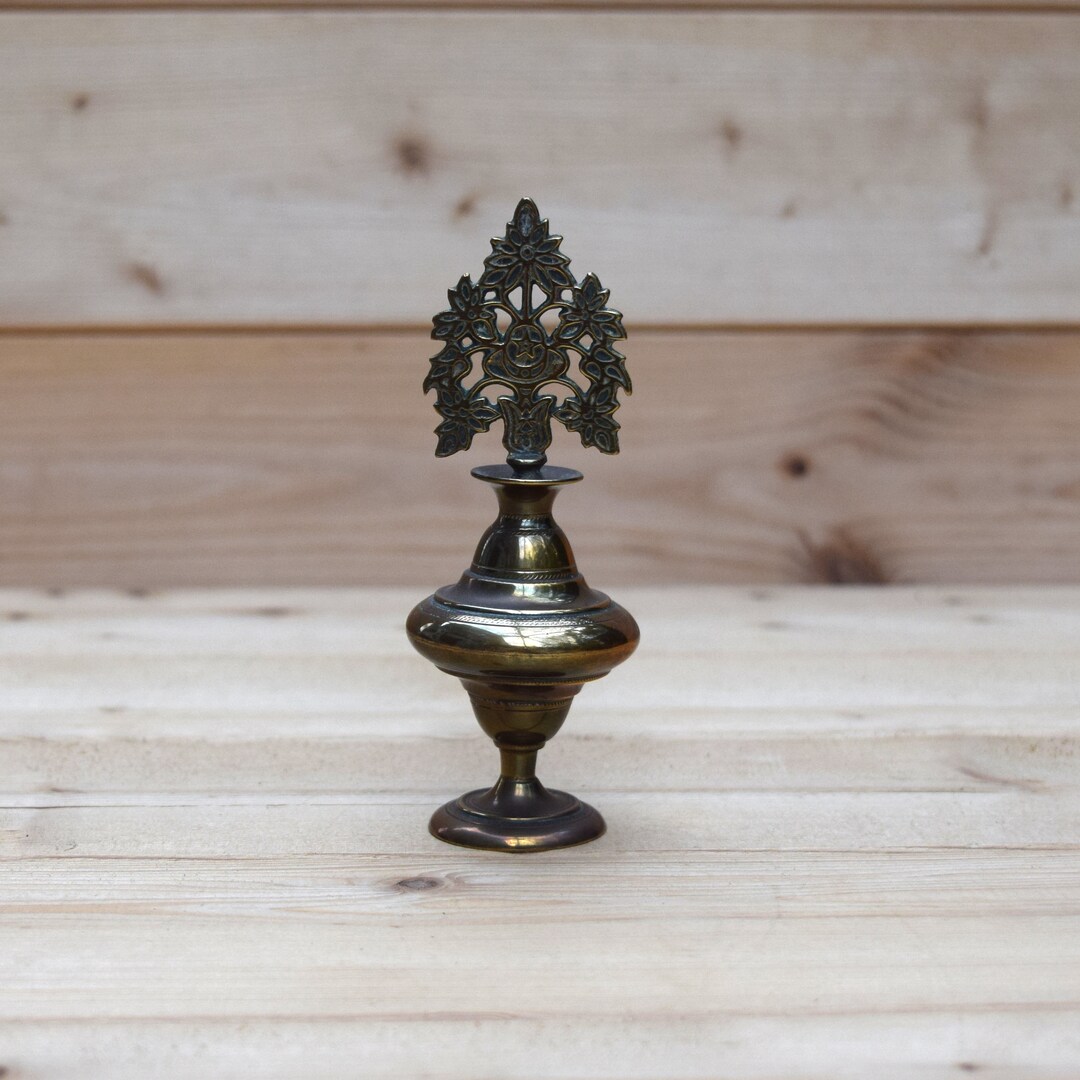 Brass Indian / Persian Scent Bottle With Applicator Etsy