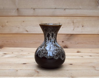 Brown Honeycomb dip glazed Vase (Unmarked Fosters Style)