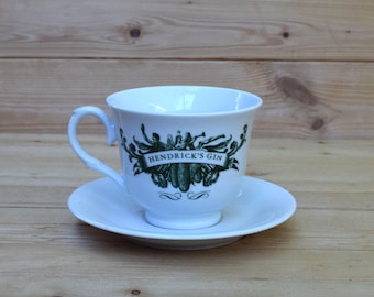Hendricks Gin Cup and Saucer - Two Different Available - Etsy