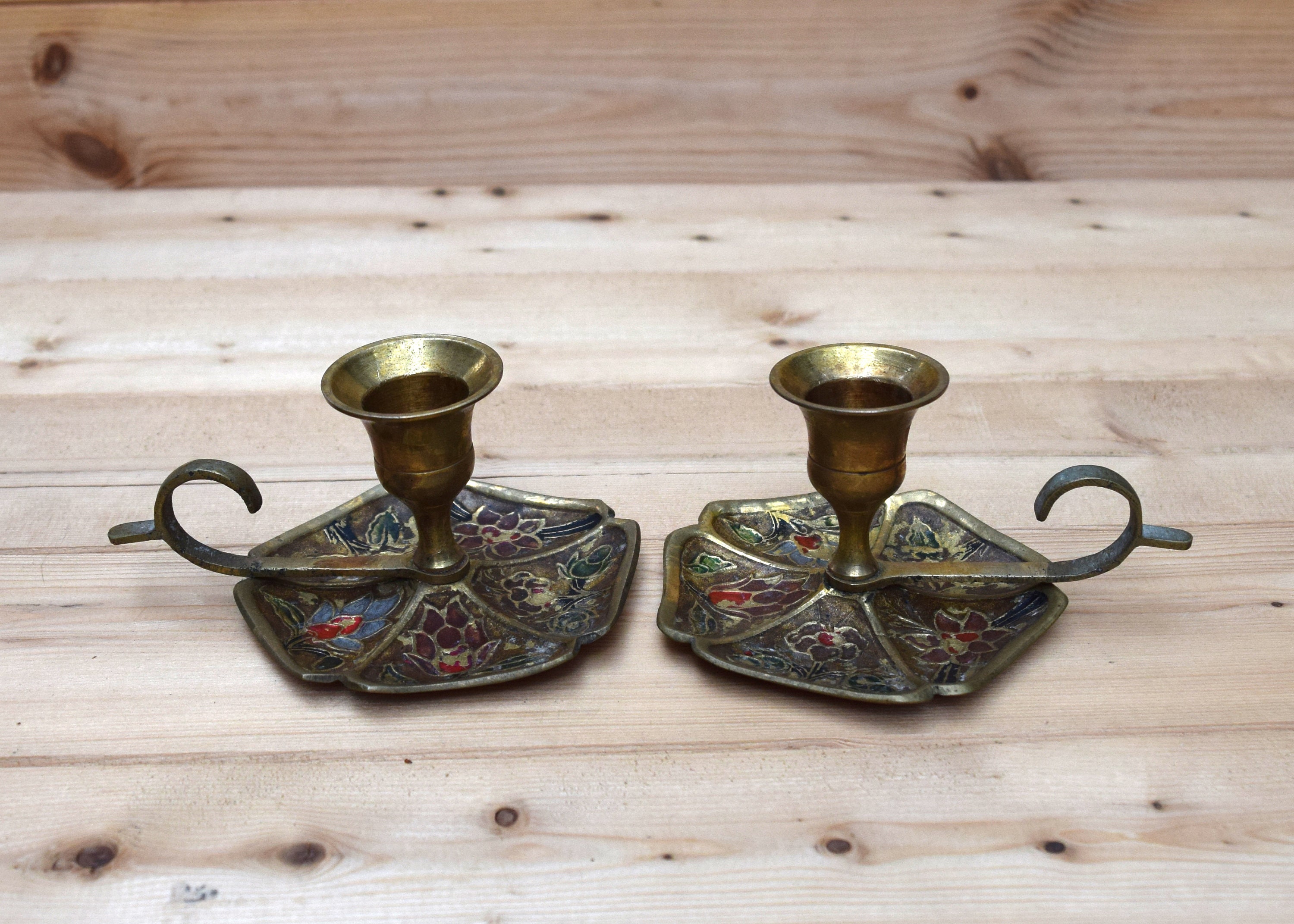 アンティーク雑貨 Antique Enamel Chamberstick Antique Enamel Chamberstick Vintage Green Enamel Candle