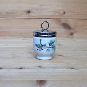 Royal Worcester Standard Egg Coddler, Birds Design