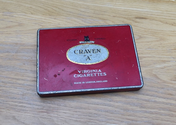 Craven A Virginia Cigarettes Empty Tobacco Tin