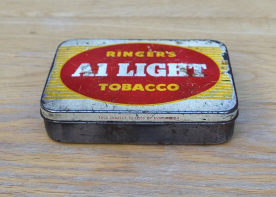 tobacco tin and lighter Ringer's A1 Light Tobacco Tin