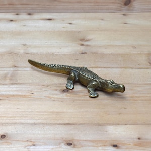 Small Brass Crocodile / Alligator