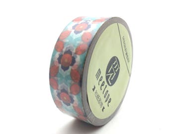 x1 rol van 10m masking tape washi tape vintage patronen: DM0022