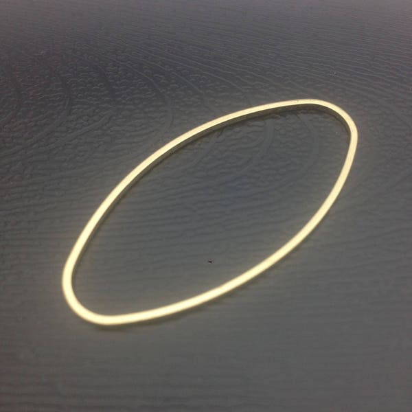 x2 connecteurs anneau ovale, doré, 40x20mm, Qualité européenne: AC0181
