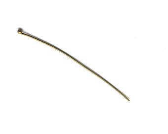 x100 ball-shaped head rods, 50mm, bronze: AT0001