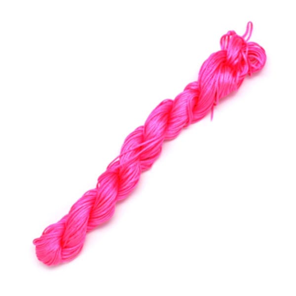 24 mètres de fil Nylon rose fushia pour Shamballa diamètre 1mm