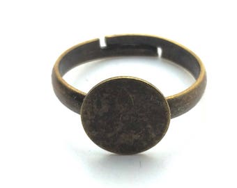 x2 Supports bague plateau 10mm, Bronze: SB0011