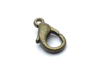 x100 clasps muskets, bronze metal, 12mm: AF0090