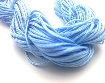 28 meters Sky Blue Nylon yarn for Shamballa diameter 1mm: FN0012