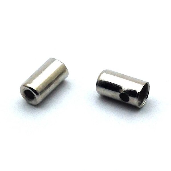 x20 embouts forme cylindre percé, 3,8x7mm, pour cordon 3mm: AE0052