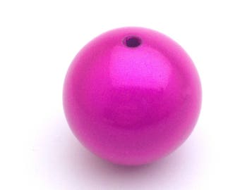 x1 25mm acrylic magic pearl, Fushia: PA0059