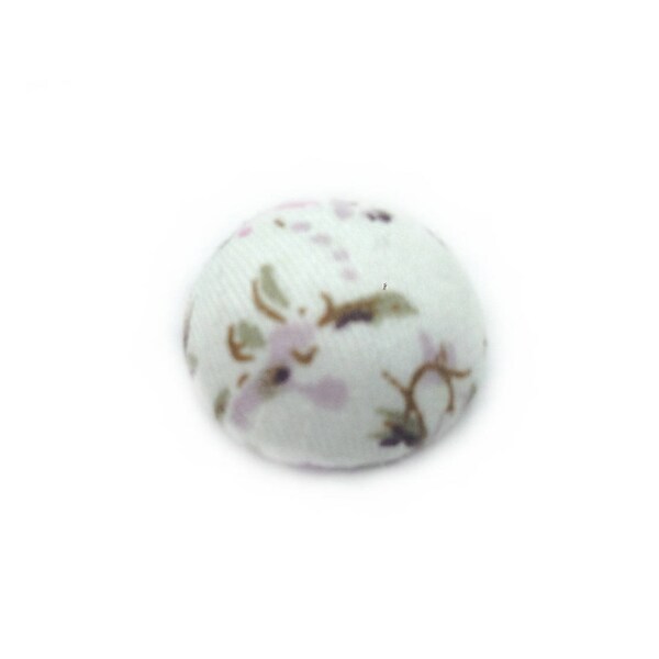 x1 Cabochon textile Liberty petite fleurs violettes: CT0010