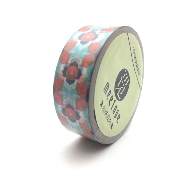 x1 rouleau de 10m de masking tape washi tape motifs vintage: DM0022 image 1