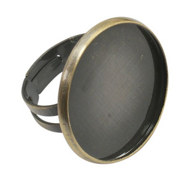x1 Support ring round flat bottom 23mm, Bronze: SB0041