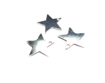 x1 silver star charm 925: BE0004-10