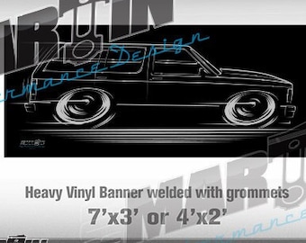 BIG BANNER 1982-1994 1st Gen S10 4 Door Blazer / Jimmy / Bravada Chevy GMC 1983 1984 1985 1986 1987 1988 1989 1990 1991 1992 sign poster