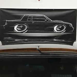 BIG Banner Buick Grand National / Regal T-Type 1984 1985 1986 1987 GN GNX silhouette art