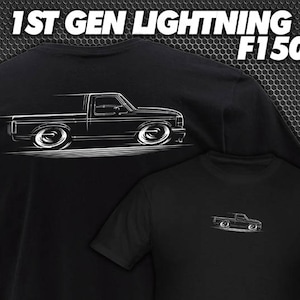 T-Shirt 1st Gen Ford Lightning F-150 Truck 1993 1994 1995 SVT Pickup F150 silhouette art