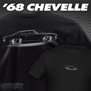T-Shirt &#39;68 Chevelle / Malibu SS Chevy 1968 Super Sport Chevrolet silhouette art