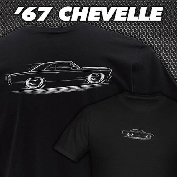 1967 Chevelle T-Shirt '67 Chevy Chevrolet SS Super Sport Malibu silhouette art